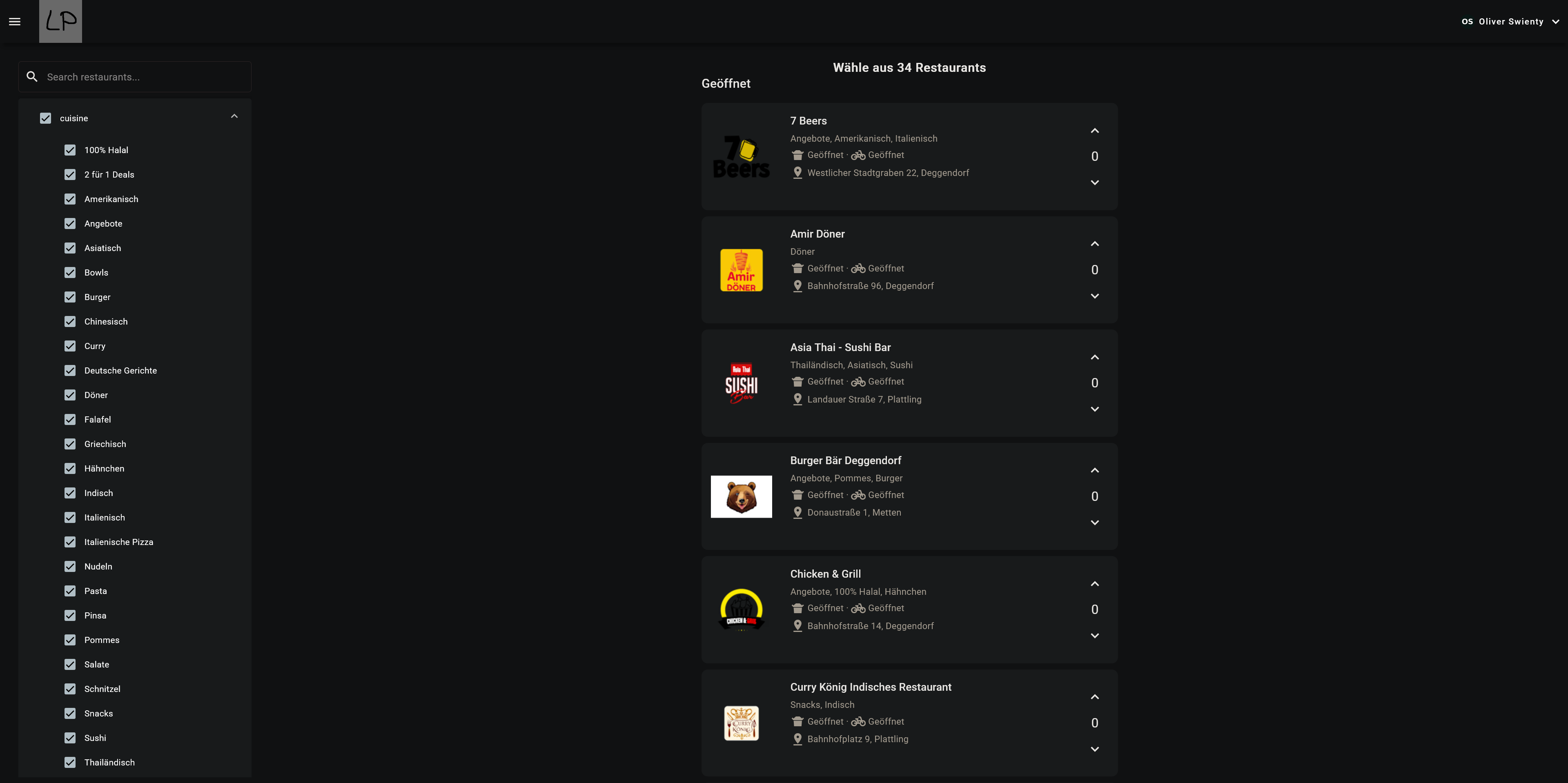 Lunchplanner (Side Project)